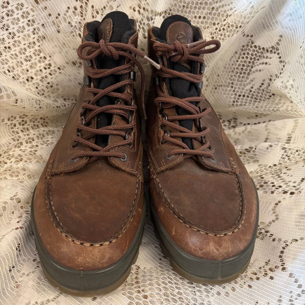 ECCO Track II Men's Size 47 (14) Brown Leather High Boots